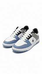 Men’s Urban Low-Top Sneakers – Blue & White Sport Casual Shoes