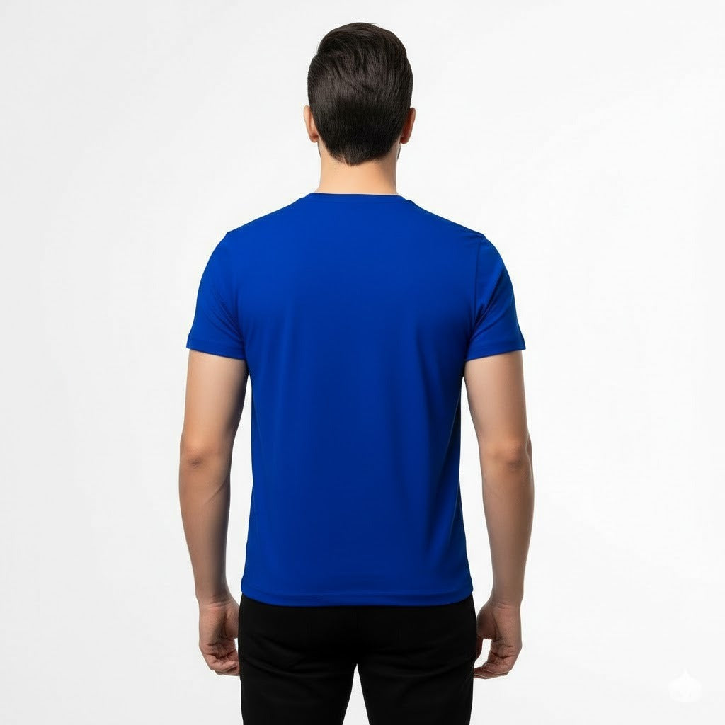 Men’s Royal Blue Slim Fit Cotton T-Shirt