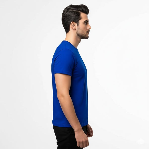 Men’s Royal Blue Slim Fit Cotton T-Shirt