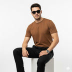 Premium Brown Cotton T-Shirt