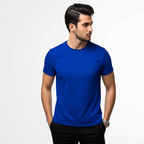 Men’s Royal Blue Slim Fit Cotton T-Shirt